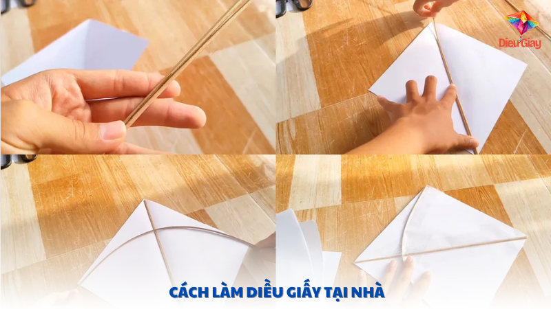 cách làm diều giấy tại nhà